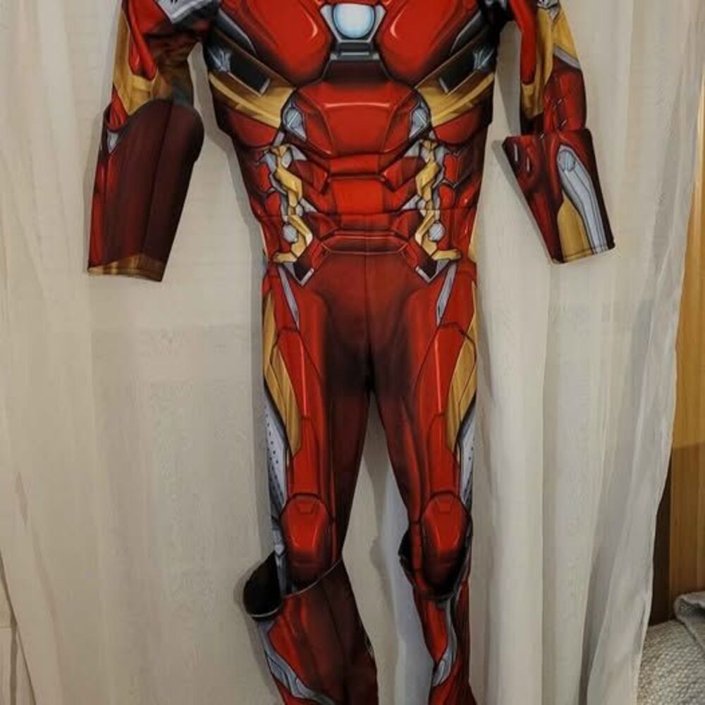 Marvels iron man muscle costume boys medium